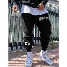 Calça Moletom Unissex Varias Cores chigago 23 Caimento Perfeito ideal para treino inverno Lançamento