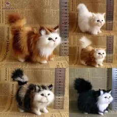TK Simulação Mini Boneca De Pelúcia Gato Imitação De Brinquedos Recheados Com Animais