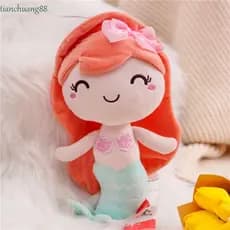Boneca De Pelúcia Sereia Dia Dos Namorados Almofada Decoração De Casa Aniversário Preenchimento De Animais Brinquedo Mac