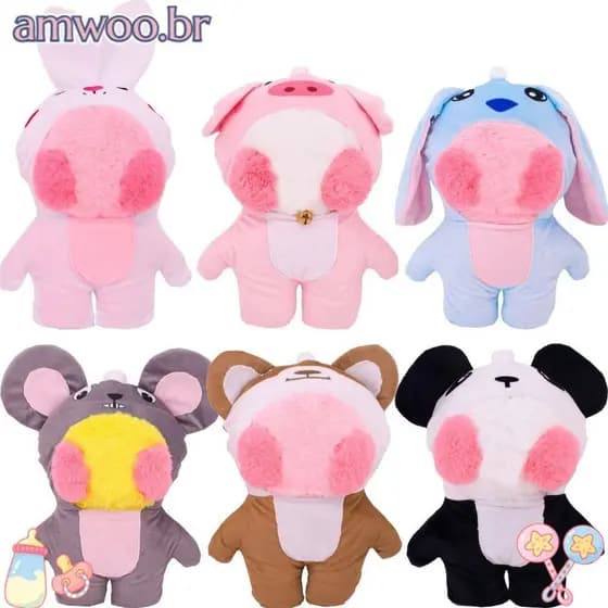 AMWOO Doll Clothes Mini Acessórios LaLafanfan Duck Cotton Recheado Roupa De Brinquedo