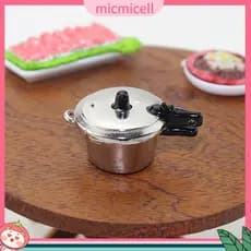 Em Estoque | 1 : 12 Modelo De Panela De Pressão Para Brinquedo Infantil Pequeno Anti-Desbotamento Decorar Liga De Zinco