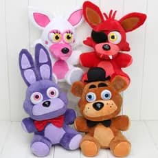 [Estoque Disponível] Urso de Pelúcia Bonnie Dourado de 18cm Five Nights at Freddy, Brinquedo de Pelúcia para Crianças, P