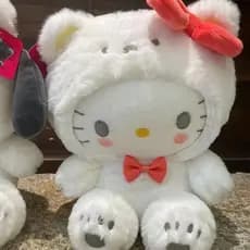 Hello Kitty 22cm Brinquedo De Pelúcia Recheado Sanrio Kuromi Boneca Periférica Para Crianças