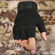 Luvas Táticas de Verão para Homens, Luvas de Combate de Meio Dedo do Exército, Ciclismo, Esportes, Antiderrapantes, Luva