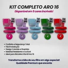 CESTINHA PARA BIKE KIT MONTAGEM PARA BICICLETA INFANTIL ARO 16 CESTINHA ACESSORIOS PARA BIKE