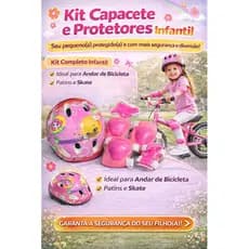 kit de proteção infantil Capacete Cotoveleira Joelheira SEGURANÇA Bike Skate Patinete bicicleta