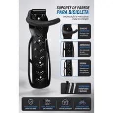 Suporte Parede Gancho Bike BICICLETA Pendurar Apoio Bicicletario KIT COM 1 2 3 UNIDADES ACESSORIOS PARA BIKE