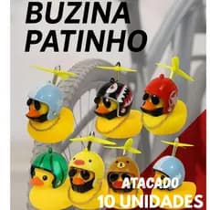 KIT REVENDA 10 BUZINA PATINHO JACK DA ZUEIRA PARA BICICLETA MOTO BIKE ATACADO