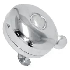 Buzina Campainha Sino Trim Trim Cromada Retrô para Bicicleta e Patinete