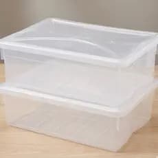 Kit 2 Caixa Organizadora 2,5 Litros Transparente para Carnes e Aves