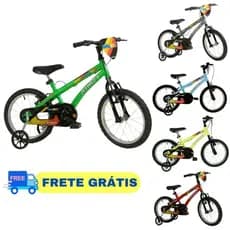Bicicleta Infantil Masculina Mtb Aro 16 Com Rodinha Baby Boy Athor Envio Imediato