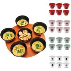 Kit 6 Tigelas Cumbucas Bowls Para Sopas Caldos Feijoada 500ml Uz Envio Imediato