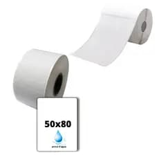1 Rolo Etiqueta BOPP Térmico Adesivo 50x80 NÃO NECESSITA RIBBON