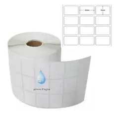 01 Rolo Etiqueta 32x22 3 Colunas BOPP Térmico Não usa Ribbon