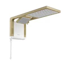 Chuveiro Lorenzetti Acqua Duo Branco e Matte Gold 220v 7800w