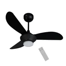 Ventilador Ventisol Mistral Inverter Led Preto 30w Bivolt