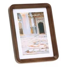 Porta-retratos Arredondado Em Madeira 15x20cm Mart 19563