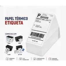 500 Etiquetas Térmicas 10x15 Adesivas Brancas Envio Shopee ML Correios
