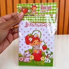 Mini Livro de Colorir Tema Moranguinho Baby– Livrinho de colorir Personalizado Lembrancinha Moranguinho–Revista(PEQUENA)