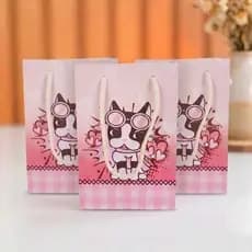 Sacolinha personalizada tema Rebecca Bonbon - Lembrancinha de Festa - Aniversário - Tamanho P