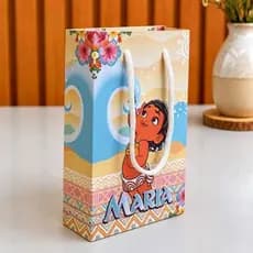 Sacolinha Personalizada Tamanho P tema Moana Baby/ Lembrancinha Festa Infantil Aniversário Moana