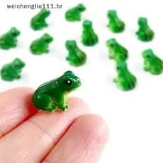 # weicheng 5/10 Unidades Estátua De Sapo , Modelo De animal , Jardim De Contos De Fadas Micro Paisagem , Artesanato Em R