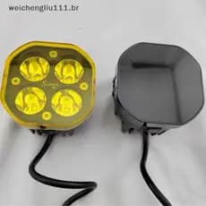 # weicheng Led Luz De Trabalho Capa Cubo À Prova De Poeira Amarelo Preto Lente Proteção Para 40W Vagens Nevoeiro Lâmpada
