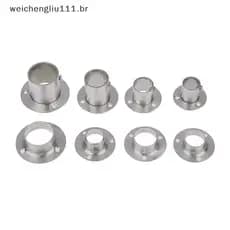# weicheng Assento De Flange De Aço Inoxidável Para Cortina De Guarda-Roupa , Haste De Pano , Tubo Redondo , Suporte De