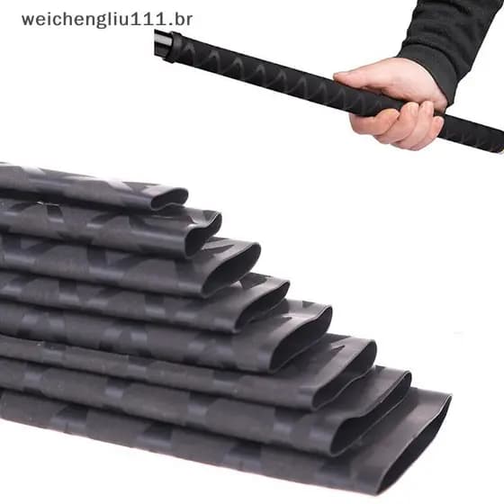 # weicheng Tubo Termorretrátil Antiderrapante Para Vara De Pesca/Raquete/Alças 1M 18-40mm .