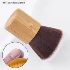 [T & B] 1 Unidade De Escovas De Bambu Para Unhas , Arte Em Pedicure , Remoção Suave De Poeira , Conjunto De Ferramentas