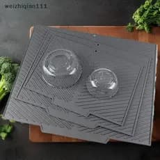 ღBeautyღ Almofada De Drenagem De Silicone Com Furo Para Secagem De Panelas Tapete Pratos Utensílios De Cozinha Tapetes A