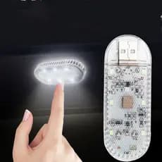 Luz Decorativa Nocturna De Leitura No Teto Do Carro mini touch light USB Com Carregamento