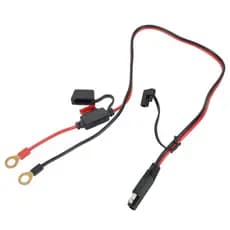 Cabo De Alimentação Da Bateria Terminal SAE Para Motocicleta , Engrenagem Externa Essentials 10A Fusível 12V 2 Pés Conec