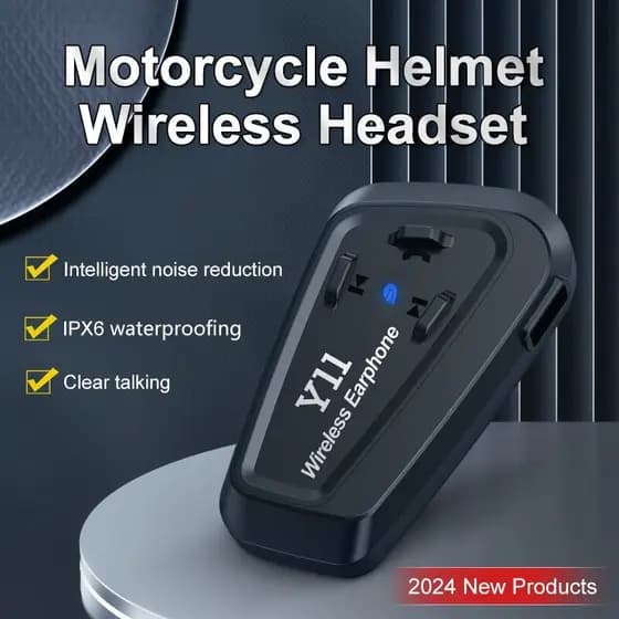 Y11 Bluetooth 5.3 Capacete Fone De Ouvido À Prova Dwaterproof Água Redução Ruído Bateria Embutida Função Emparelhamento