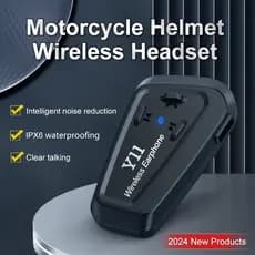 Y11 Bluetooth 5.3 Capacete Fone De Ouvido À Prova Dwaterproof Água Redução Ruído Bateria Embutida Função Emparelhamento
