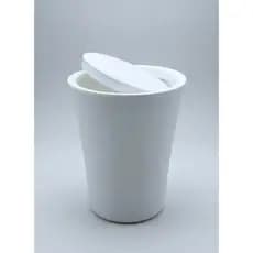 Lixeira 3L Compacta com Tampa Basculante Dasplast  Cesto de Lixo Multiuso para Cozinha, Banheiro, Quarto e Área
