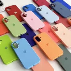 Capa protetora de Silicone Líquido premium para iPhone 16 16 Pro 16 Plus 16 Pro Max, textura de veludo