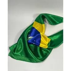 Lenço Cetim, Lenço Brasil, Copa do Mundo, Lenço moda e estilo