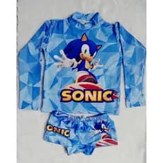 Conjunto Infantil menina e menino Juvenil UV Camisa e Sunga para Proteção Solar Roupa de Praia e Banho com temas