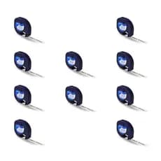 Fita Compatível para Rotuladores DYMO Letratag Kit com 10 Unidades 12mm x 4m Impressão Branca