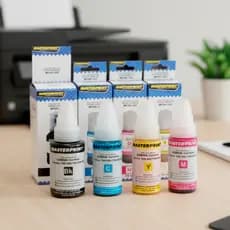 Kit 4 Cores Refil de Tinta Masterprint Compatível Canon GL 190 490 790 890 990 Alta Qualidade