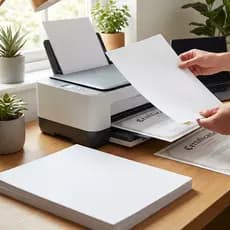 Papel Premium Branco Diplomata Opaline Liso 180g Alta Resolução para Impressão Artesanato 50 Folhas
