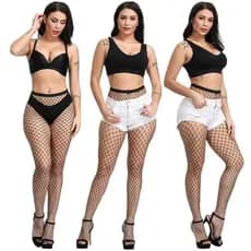 Meia Calça Arrastão Com Strass