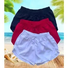 KIT 3 Shorts tactel soltinho confortável caminhada, treinar, malhar, saída praia, piscina Promoção