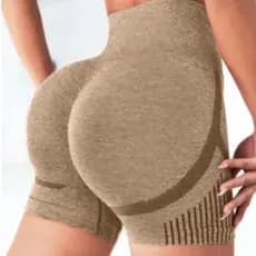 Short Legging Esportiva Academia Yoga Levanta Bumbum Sem Costura Cintura Alta