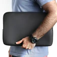 Capa Case Notebook Pasta Couro Ecológico Para Trabalho Homem Office Várias Cores Com Alça