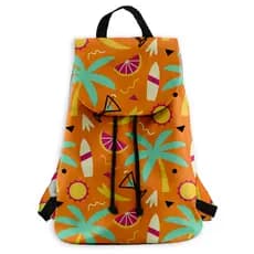 Bolsa Feminina Sacola Reforçada Alça Resistente Mochila Unissex Cordão Ajustável