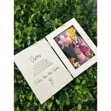 Porta Retrato Livro Presente Para Mãe Pai Avós Personalizado Lembrancinhas Dia Dos Pais Em MDF Branco