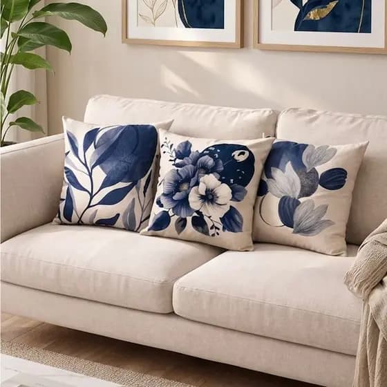 Kit 3 Capas de Almofadas Estampadas |  Escolha seu kit e Transforme sua Casa