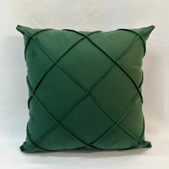 Capa de Almofada Drapeada Luxo | Capa de Almofada para Sofá e Quarto – Verde, Terracota, Bege, Rosa